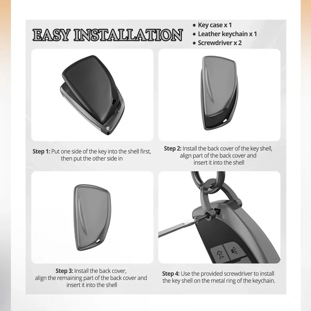 Chevy - Car Key Fob with Keychain - Picture 2 of 3